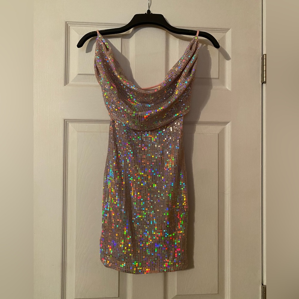 Sparkle/Iridescent Mini Dress